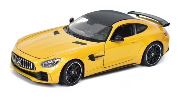 Kovový model Mercedes AMG GT R 1:24 žlté