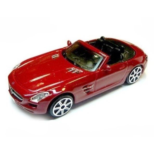 Bburago STREET FIRE Mercedes-Benz SLS Roadster červený 1:43