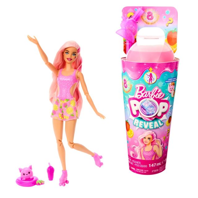 Mattel Barbie® Pop Reveal™ Šťavnaté ovoce - Jahodová limonáda