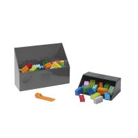 LEGO® Naberač na kocky - sivá/čierna, set 2 ks (2)