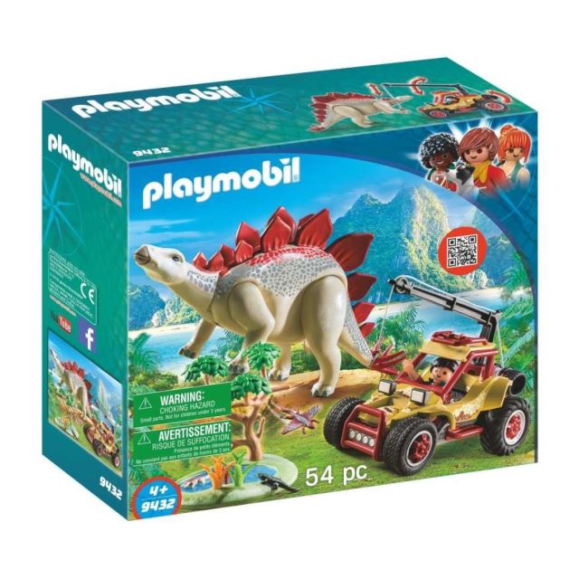 Playmobil 9432 Auto se záchytnou smyčkou na Stegosaura