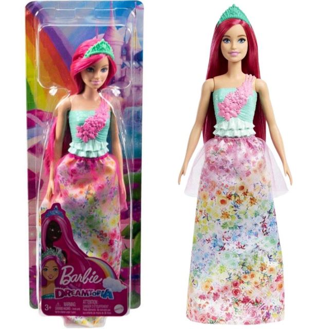 Barbie Dreamtopia Kouzelná princezna růžové vlasy, HGR15