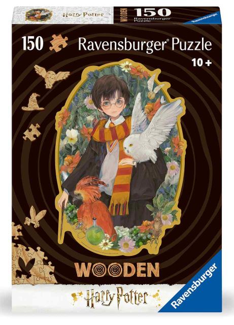 Ravensburger 01458 Drevené puzzle Harry Potter a Hedviga 150 dielikov