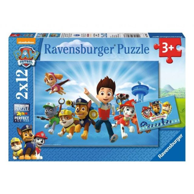 Ravensburger 07586 Puzzle Tlapková Patrola 2x12 dílků