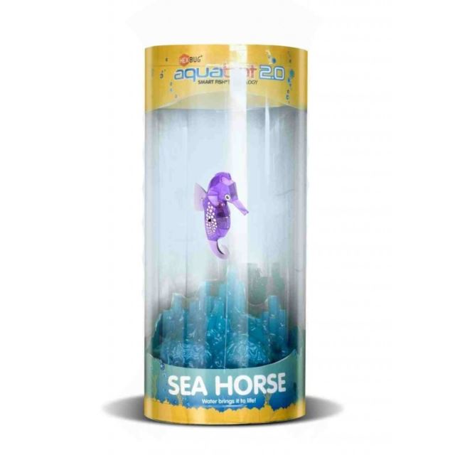 HEXBUG Mořský koník s akváriem fialový