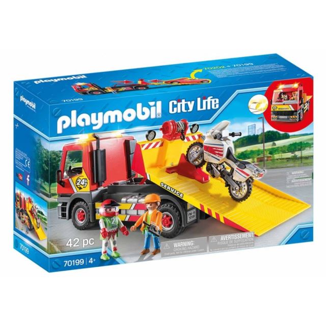Playmobil 70199 Odtahová služba s motorkou
