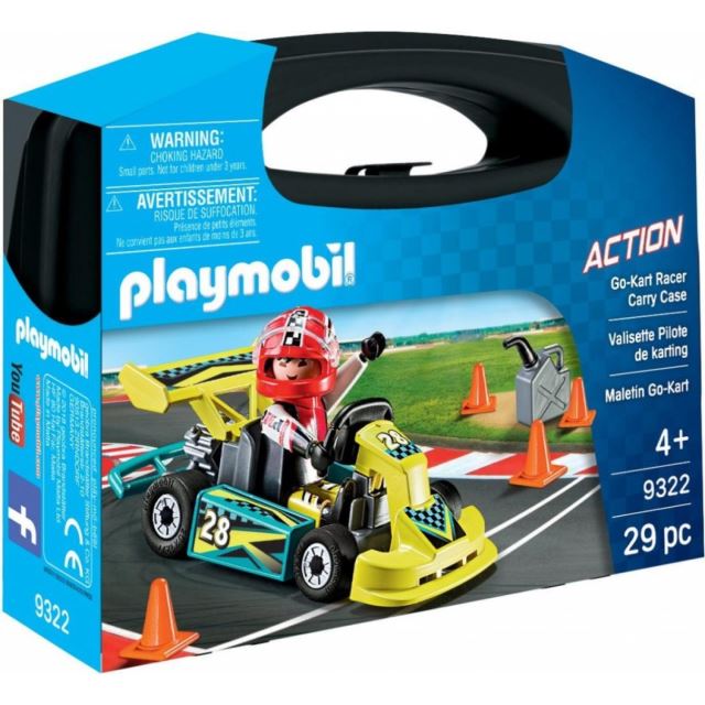 Playmobil 9322 Přenosný kufřík Motokárový závodník