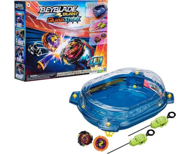 Hasbro BeyBlade Burst QuadStrike Thunder Edge bojová aréna s 2 kotúčmi, F6781