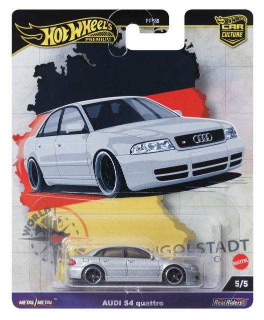 HW Prémiové auto velikáni AUDI  quattro, Mattel HRV81