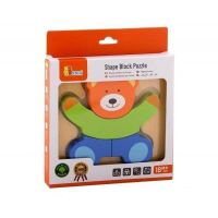 VIGA Dřevěné puzzle pro nejmenší Medvídek (1)