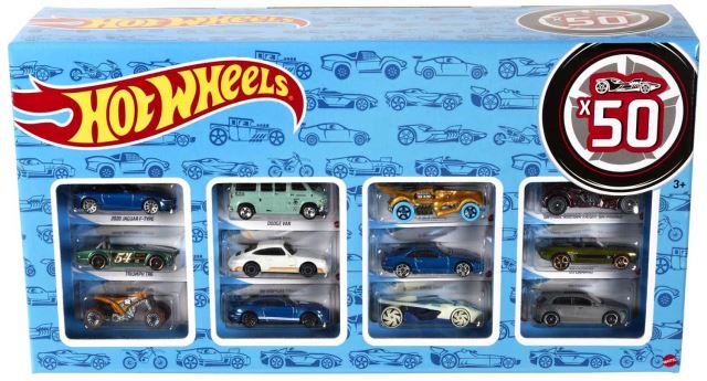 Mattel Hot Wheels Dárkové balení 50 autíček, CGN22