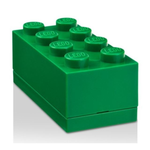 LEGO Mini box 45x91x42 tmavě zelený