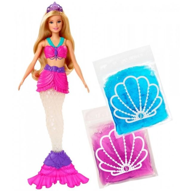 Mattel Barbie Mořská víla a třpytivý sliz, GKT75