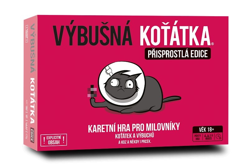 Asmodee výbušná koťátka: přisprostlá edice 18+