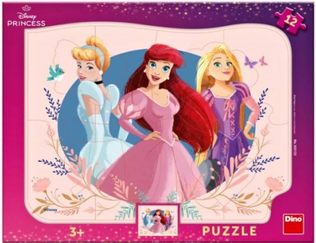 Dino Puzzle Princezné 12 dielikov doskové
