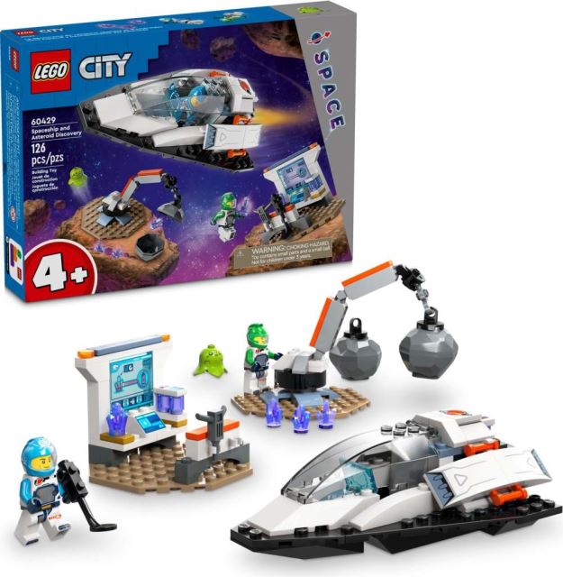 LEGO® CITY 60429 Vesmírna loď a objav asteroidu