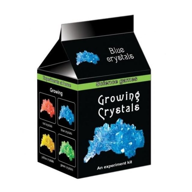 Mini chemická sada - Rostoucí krystaly modré
