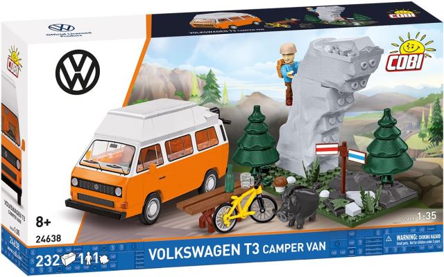 Cobi 24638 Volkswagen T3 Camper Van, 1:35