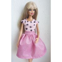 LOVEDOLLS Glitrová sukně růžová