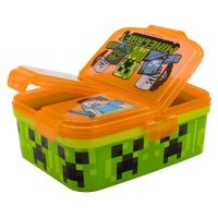 Minecraft Svačinový box s přihrádkami 550 ml (2)