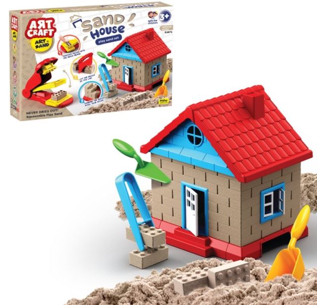 ART CRAFT kinetický piesok domček 750gr