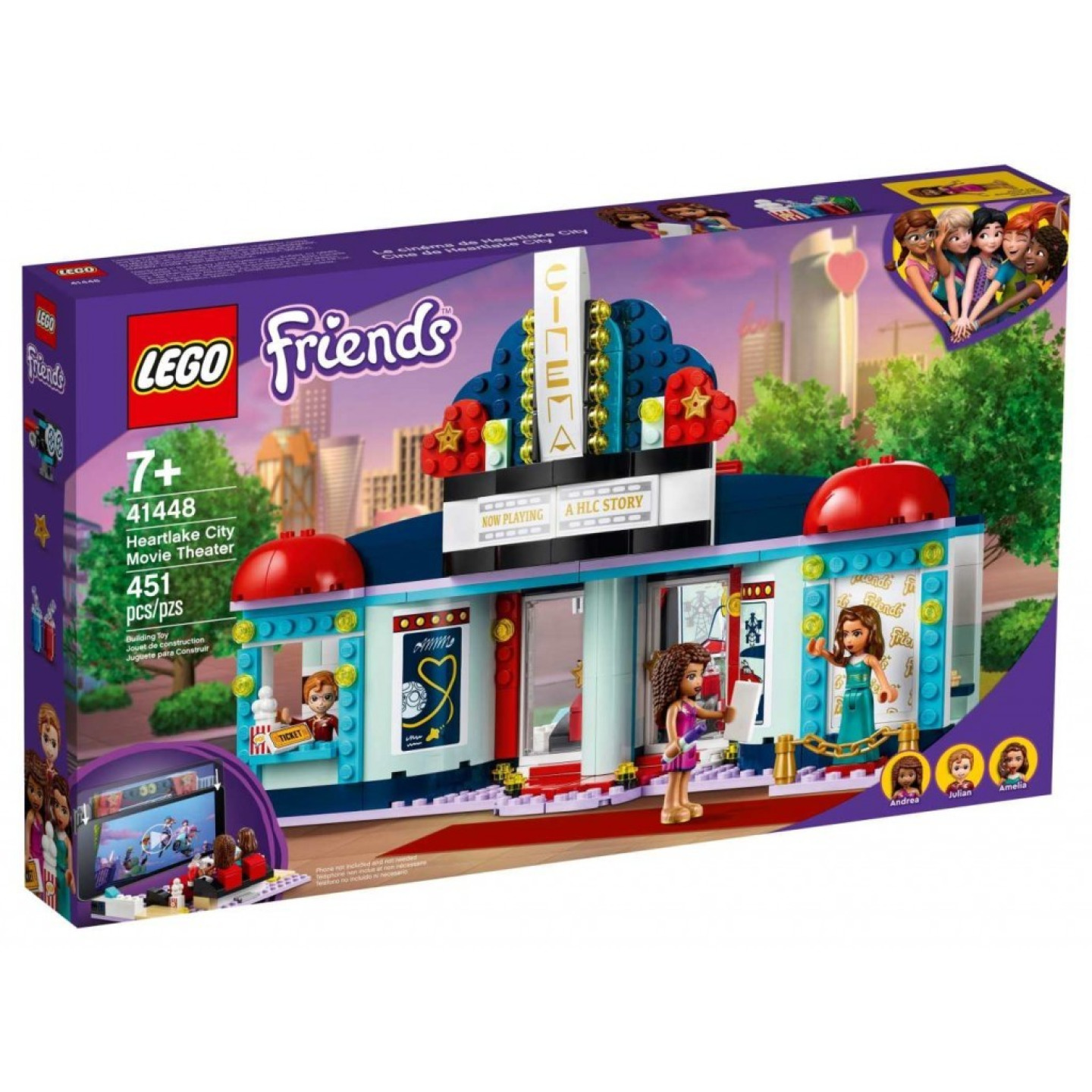 Lego® friends 41448 kino v městečku heartlake