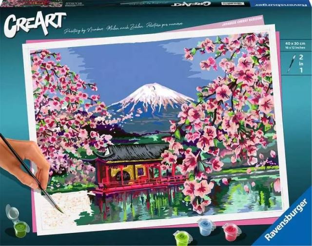 Ravensburger 20177 CreArt Japonské čerešňové kvety