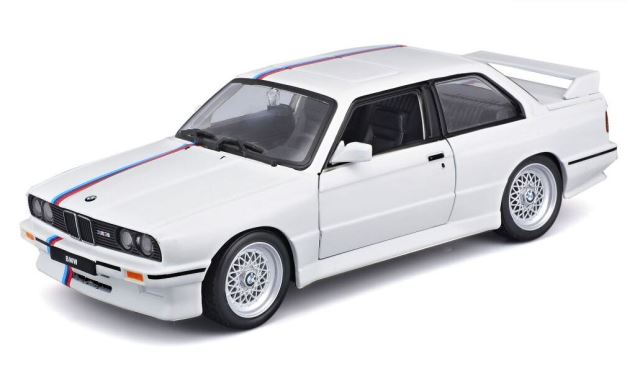 Bburago 1:24 Plus BMW 3 Series M3 1988 White
