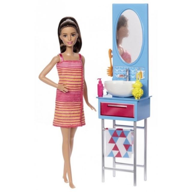 Barbie panenka v koupelně, Mattel DVX53