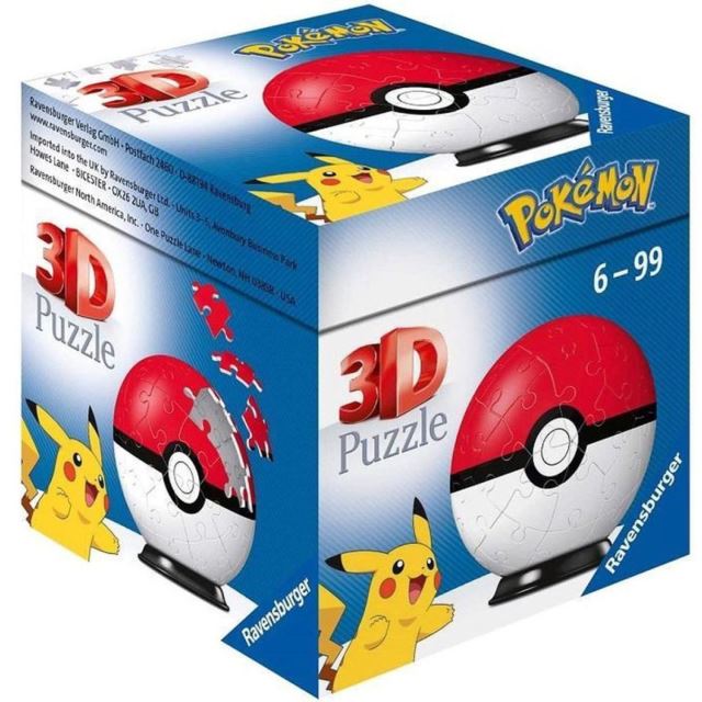 Ravensburger 11256 Puzzleball Pokémon Pokéball 54 dielkov