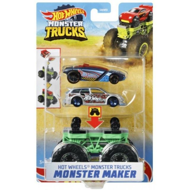 Hot Wheels® Monster Trucks Stvořitel Green, Mattel GWW15