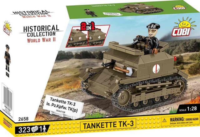 COBI 2658 Poľský ľahký tank Tankette TK-3, 1:28