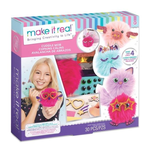 Make It Real Přívěsky, roztomilé chlupaté koule