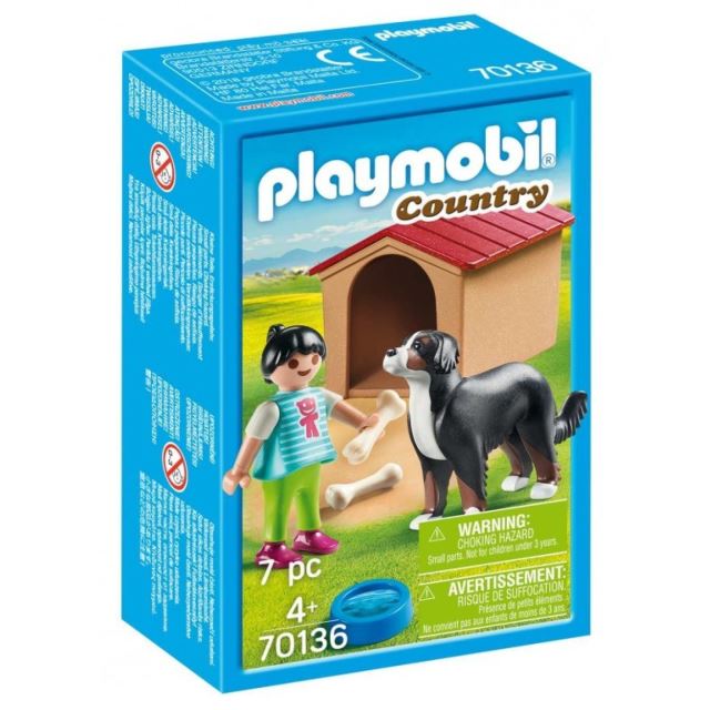 Playmobil 70136 Švýcarský salašnický pes v boudě