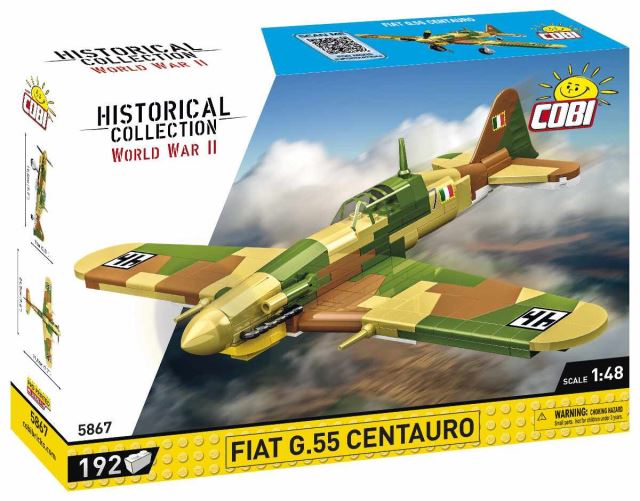 Cobi 5867 Talianske stíhacie lietadlo Fiat G.55 Centauro, 1:48