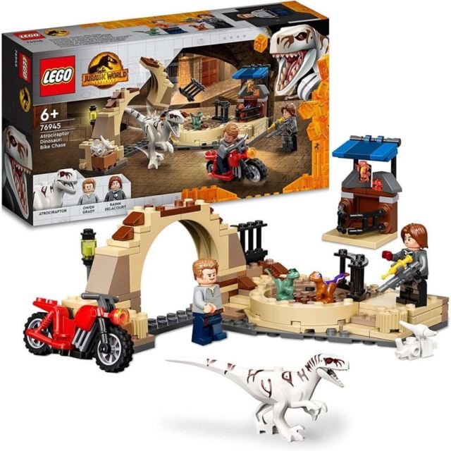 LEGO Jurassic World 76945 Atrociraptor: naháňačka na motorke