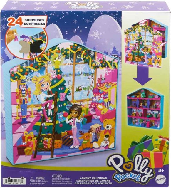 Mattel Polly Pocket Adventný kalendár 2024 Perníková chalúpka, HWP33