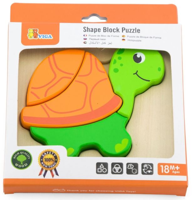 VIGA Puzzle pre najmenších Korytnačka