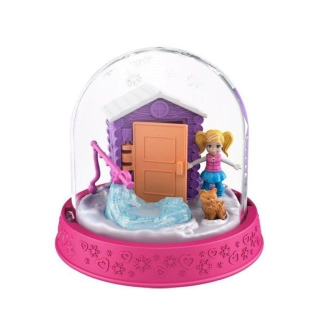 Polly Pocket Sněhová koule tmavěrůžová, Mattel GNG67