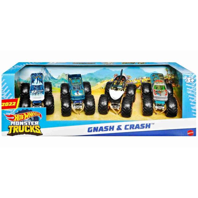 Hot Wheels® Monster Trucks GNASH & CRASH, Mattel HDB85