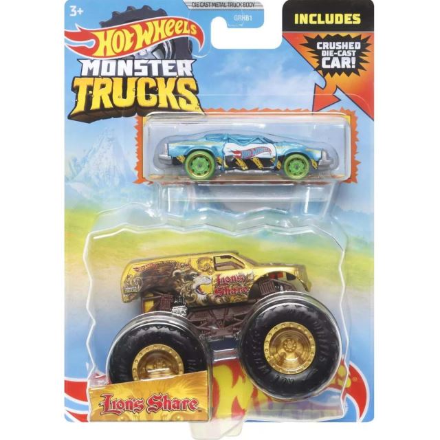 Hot Wheels® Monster Trucks s angličákem Lion´s Share, Mattel HDB98
