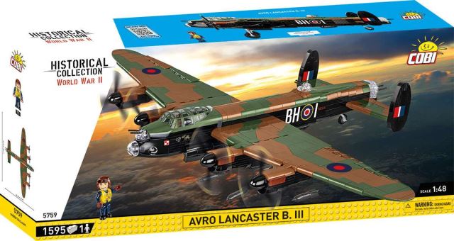 COBI 5759 Britský ťažký bombardér AVRO Lancaster B. III 1:48