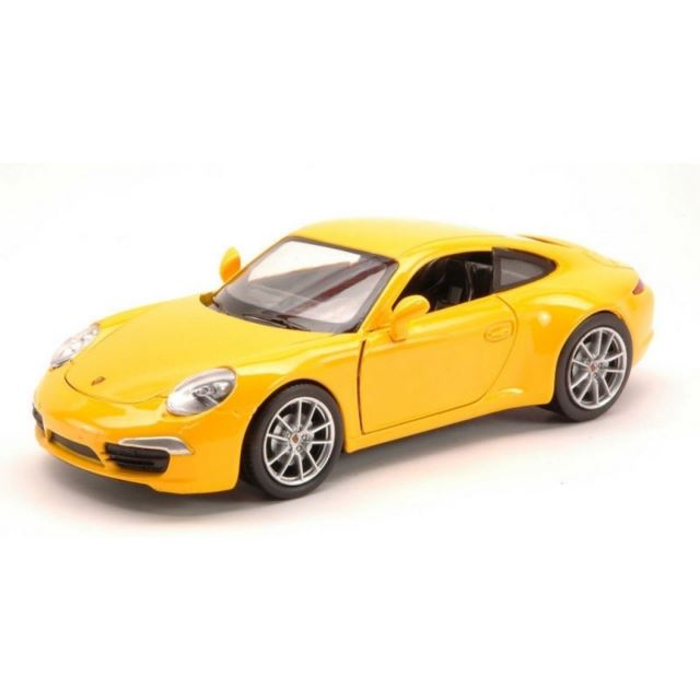 Kovový model 1:24 Porsche 911 (991) Carrera S - žluté