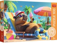 TREFL 16537 Puzzle Relax v štýle kapybary 100 dielikov