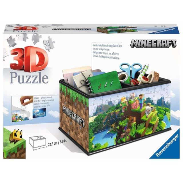 Ravensburger 11286 Puzzle 3D Úložná krabica Minecraft 216 dielikov