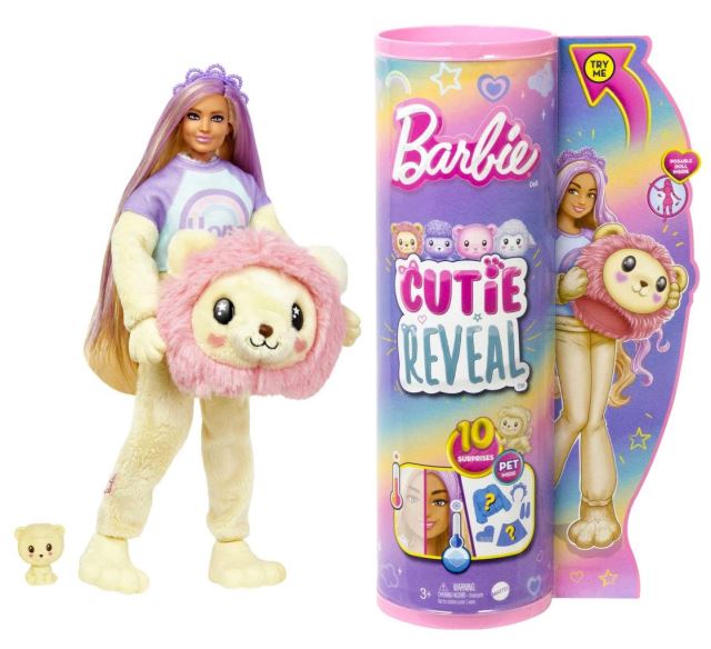 Mattel Barbie Cutie Reveal Pastelová edice Lev, HKR06