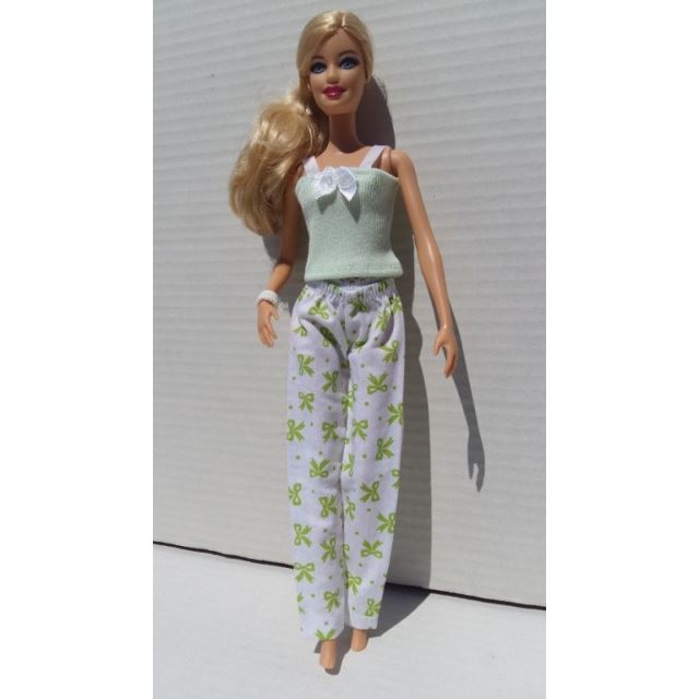 Barbie Pyžamo zelené