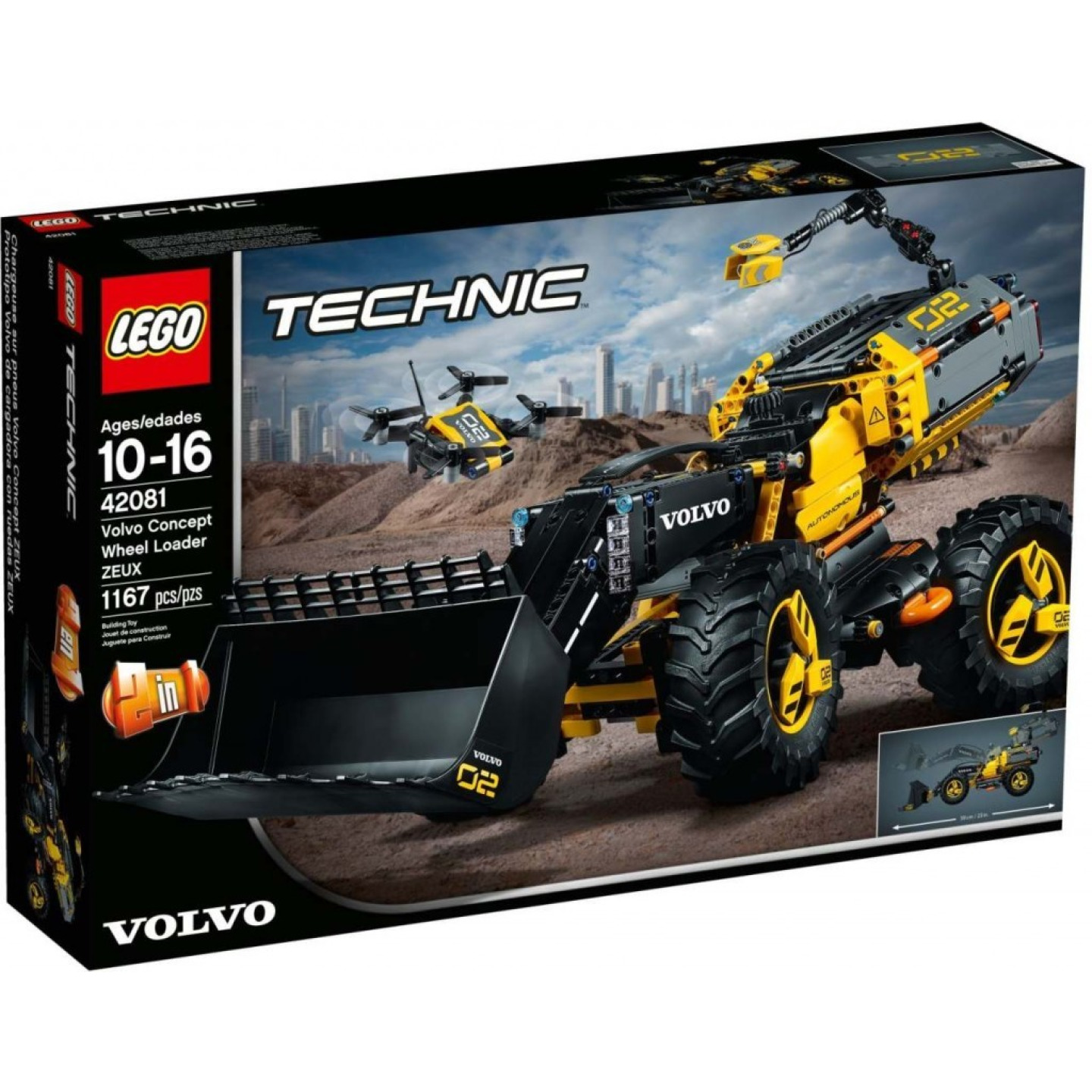 Lego® technic 42081 volvo koncept kolového nakladače zeux