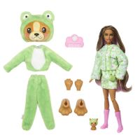 Mattel Barbie® Cutie Reveal™ Barbie Pejsek v kostýmu zelené žabky, HRK24 (1)