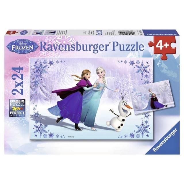 Ravensburger 09115 Puzzle Ledové království 2 x 24 dílků